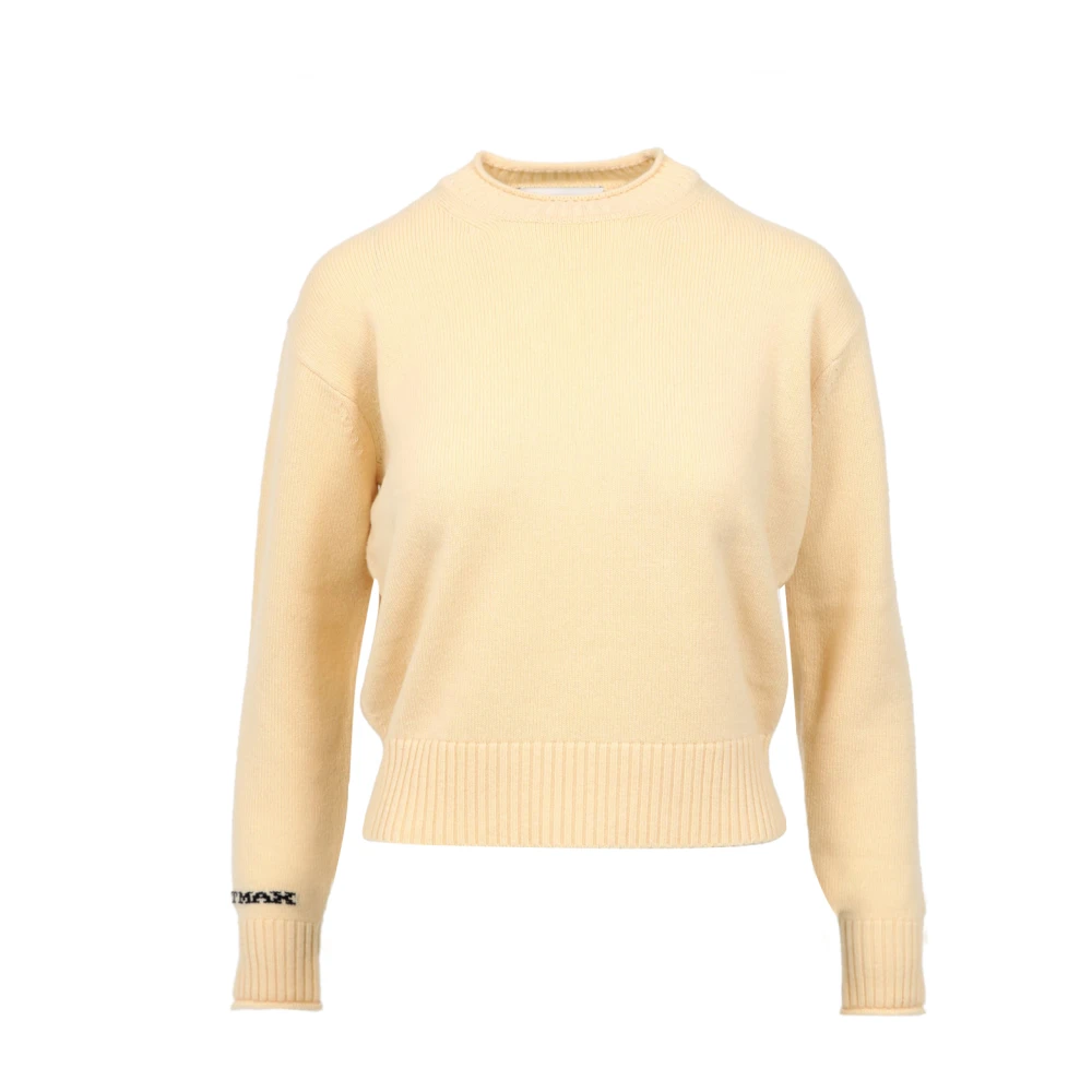 Sportmax Damen Beige Strickwaren, Mgröße: