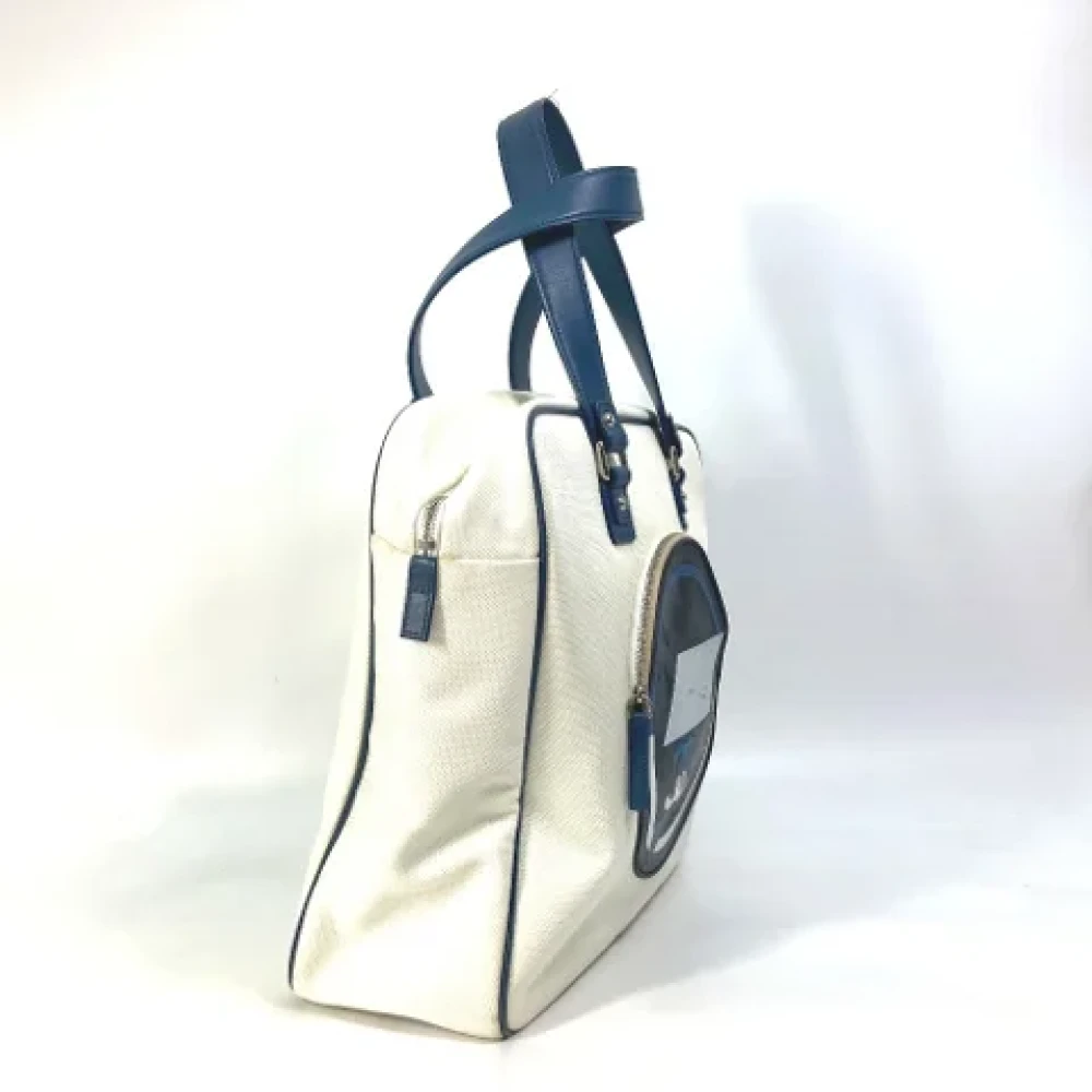 Chanel Vintage Pre-owned Canvas totes White Dames
