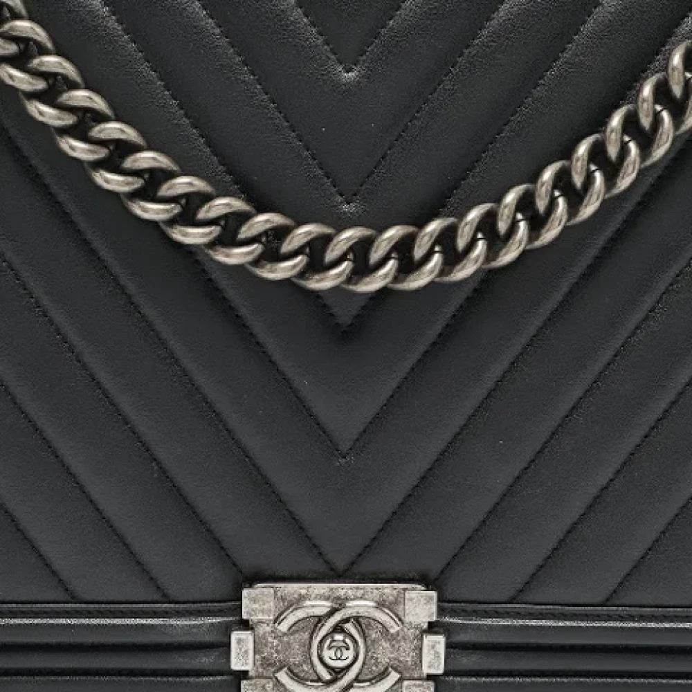Chanel Vintage Pre-owned Leather chanel-bags Black Dames