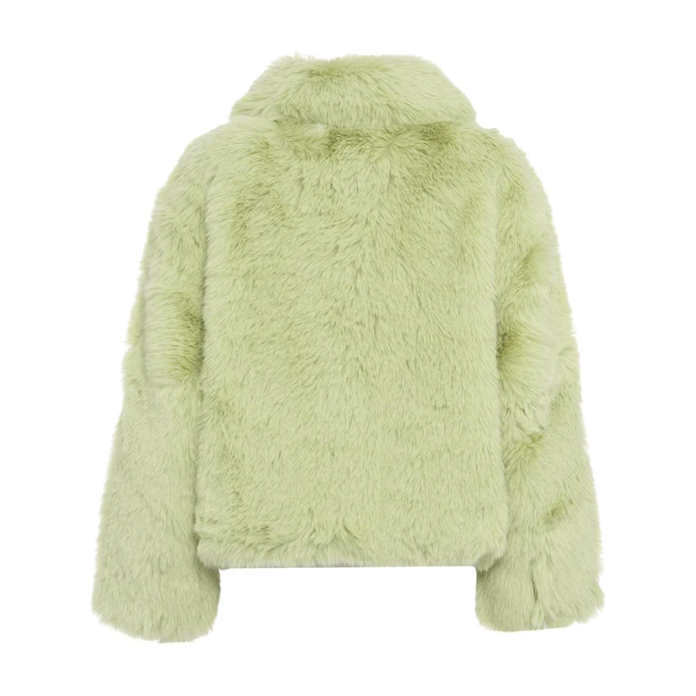 Jakke Groene Jassen Aw24 Model Hoogte 178cm Green Dames