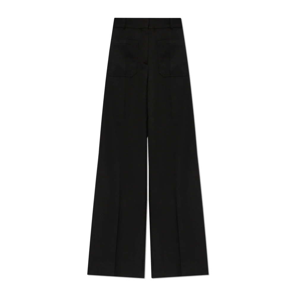 Victoria Beckham Byxor med fickor Black, Dam