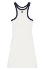 white-scuba-mini-dress