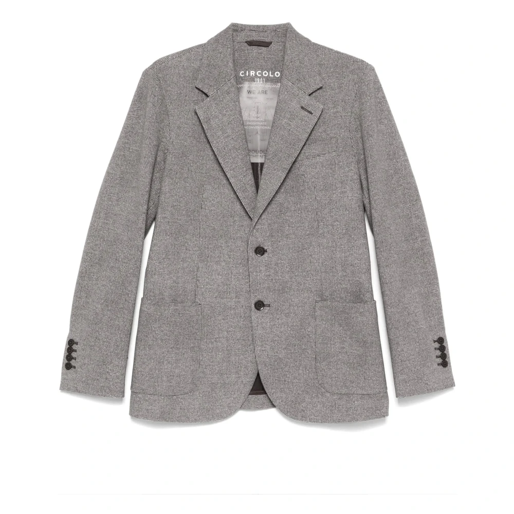 Circolo 1901 Men's Gray Fleece Blazer - Blazers - M - Jackets