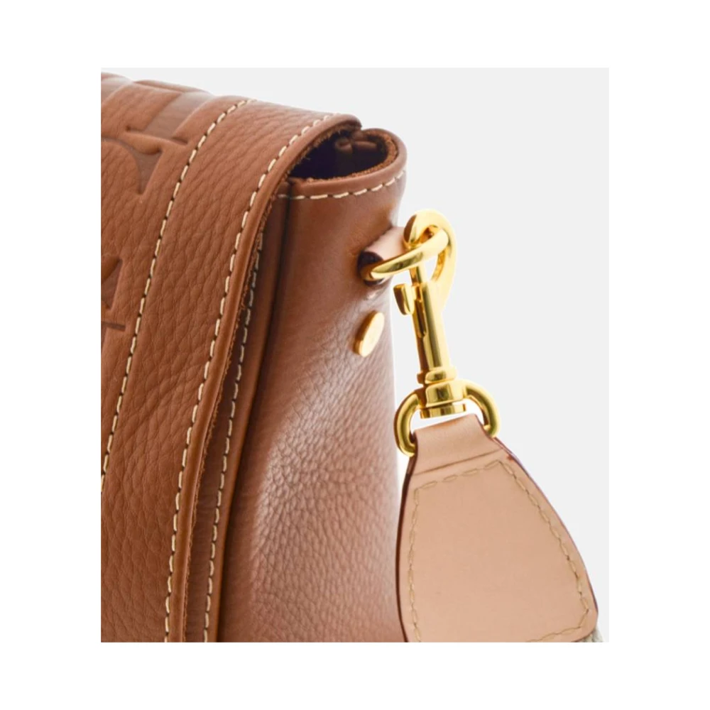 Carolina Herrera Vergrendelde Crossbody Tas Andy Stijl Brown Dames