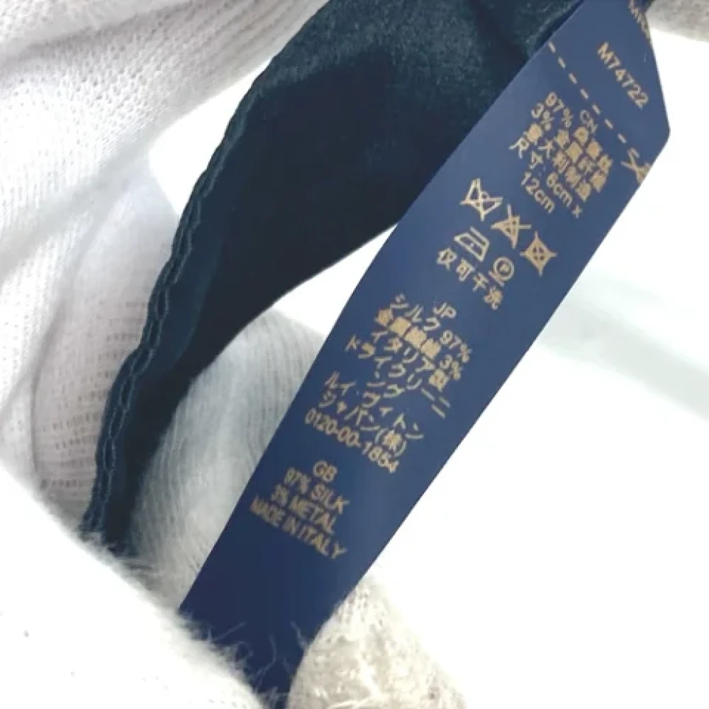 Louis Vuitton Vintage Pre-owned Silk hair-accessories Black Dames