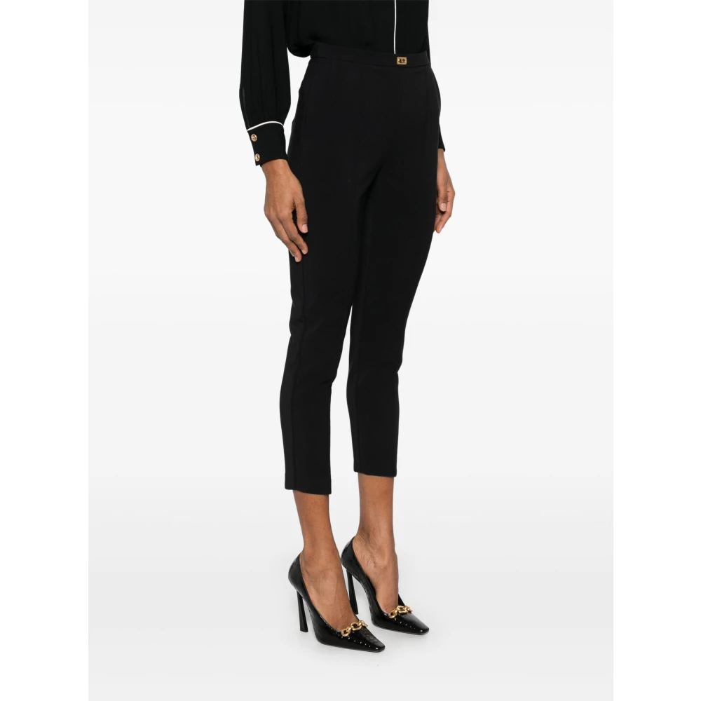 Elisabetta Franchi Zwarte Broek 110 Black Dames