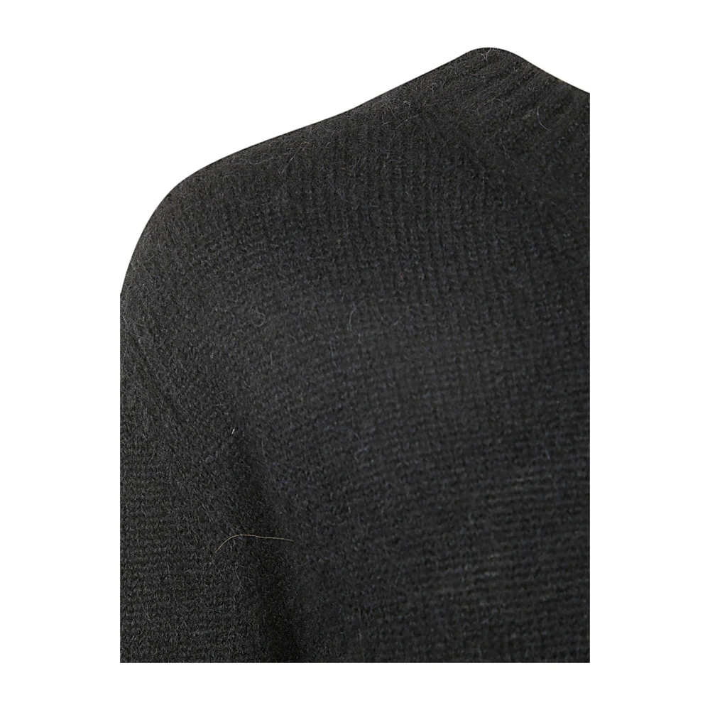 Tom Ford Zwarte Alpaca Blend Crew Neck Sweater Black Heren