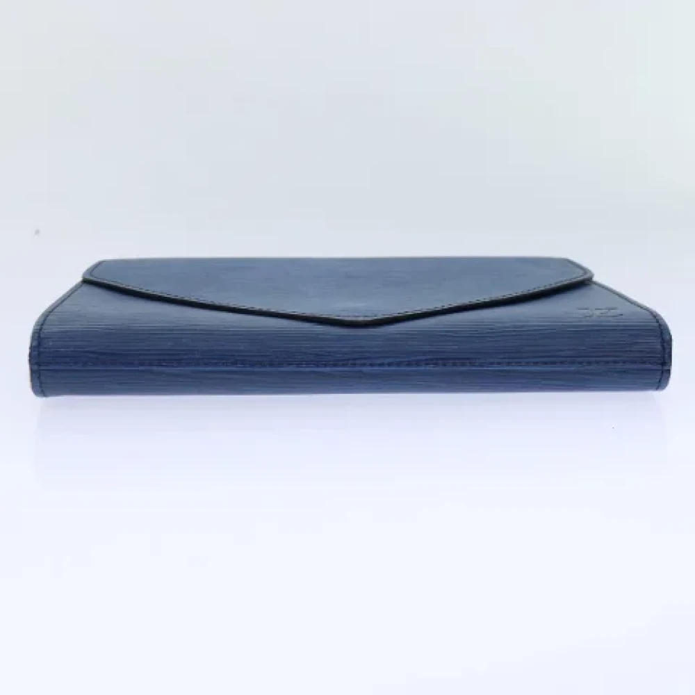 Louis Vuitton Vintage Pre-owned Leather clutches Blue Dames