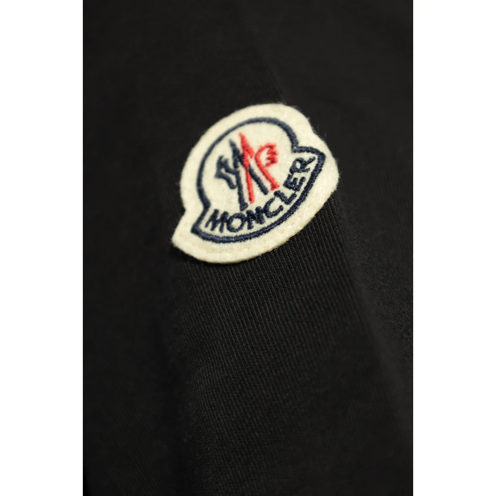 Moncler T-shirt met logo Black Heren
