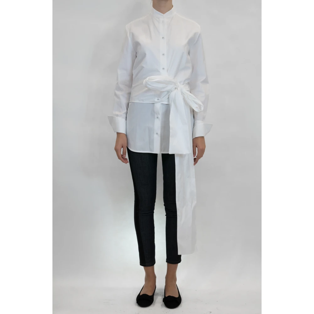 Victoria Beckham Witte Shirt Klassiek Model White Dames
