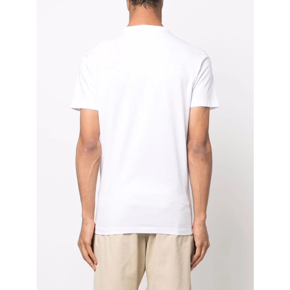 Dsquared2 Grafisch Bedrukt Heren T-shirt Caten Trip White Heren