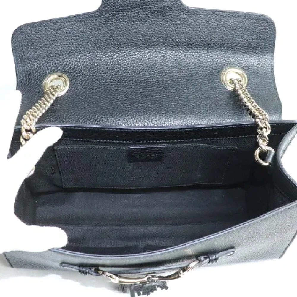 Gucci Vintage Pre-owned Leather gucci-bags Black Dames