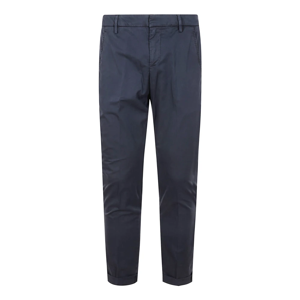 Dondup Men's Blue Slim Fit Stretch Cotton Pants