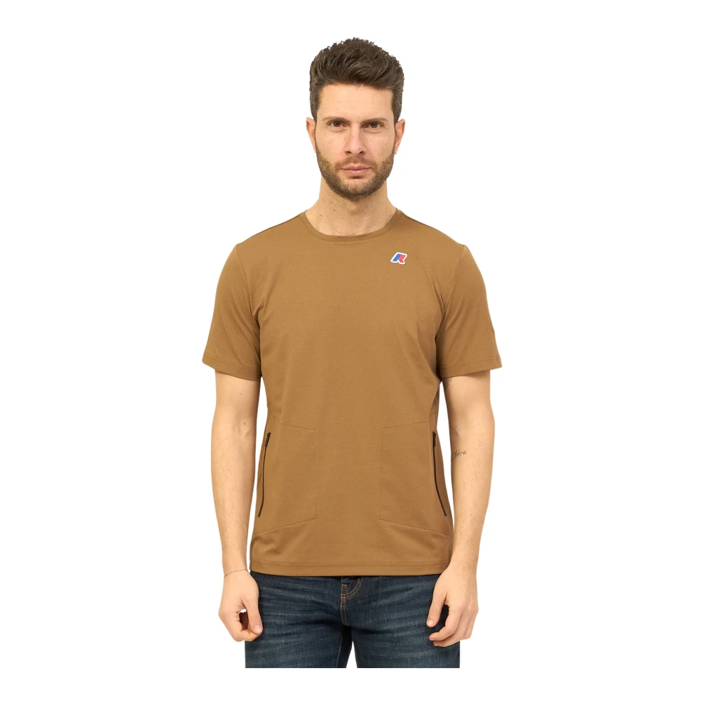 K-way T-Shirts Brown Heren