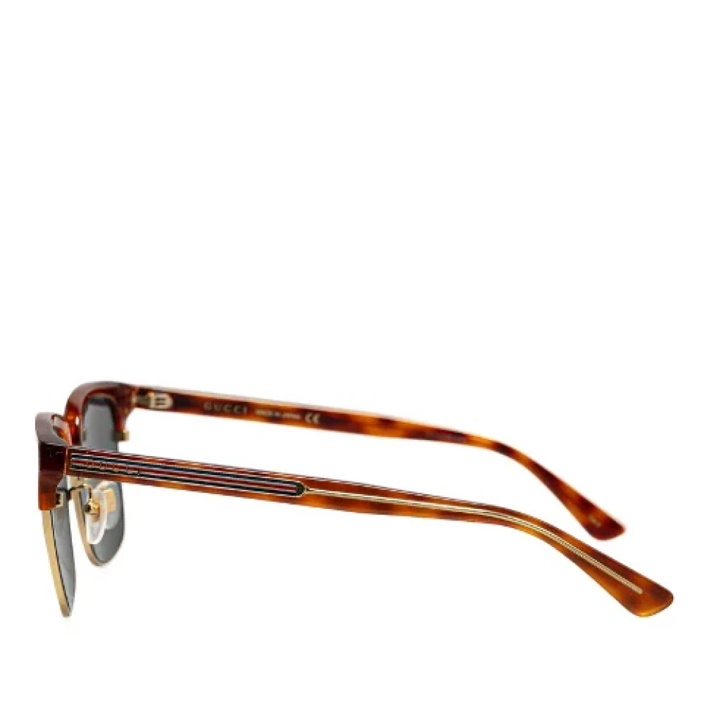 Gucci Vintage Pre-owned Plastic sunglasses Brown Dames