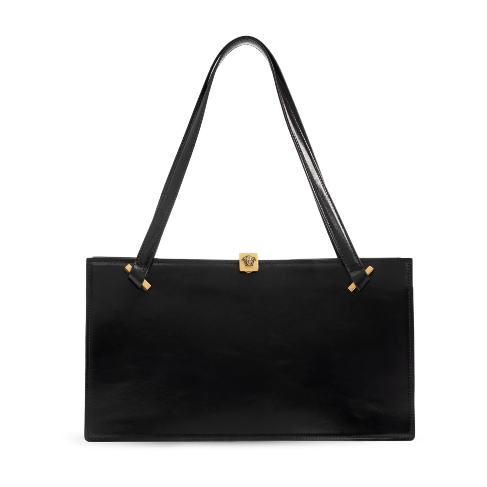Versace Black Shoulder Bags, Female, One Size, Severine Leather Tote