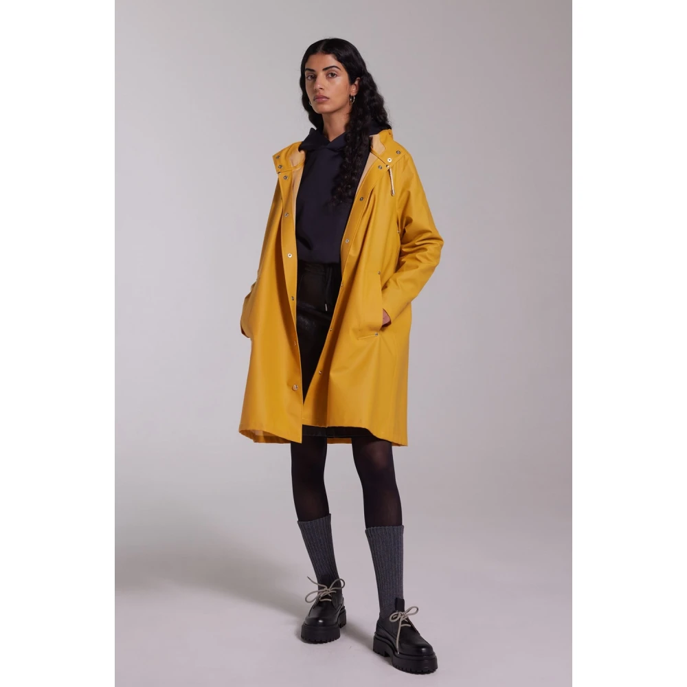 Stutterheim A-lijn Waterdichte Regenjas voor Vrouwen Yellow Dames