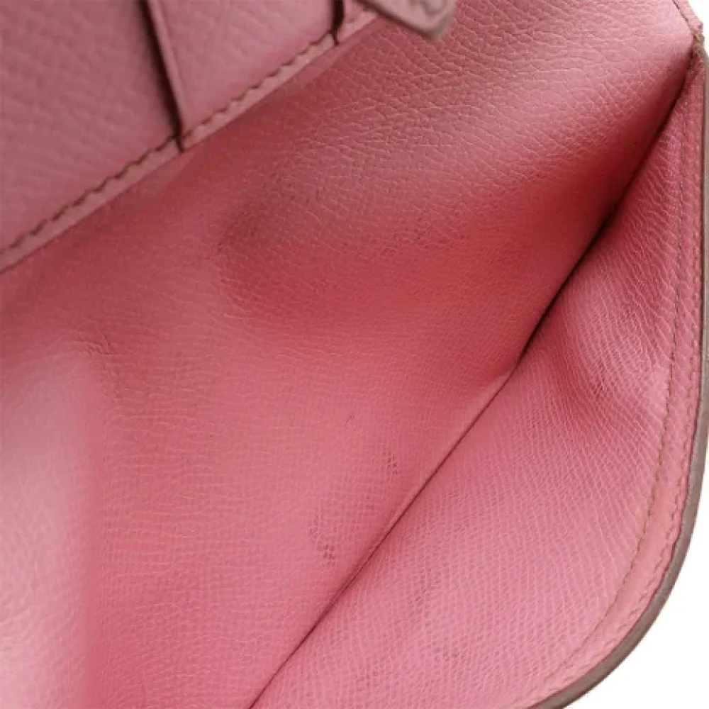Hermès Vintage Pre-owned Leather wallets Pink Dames