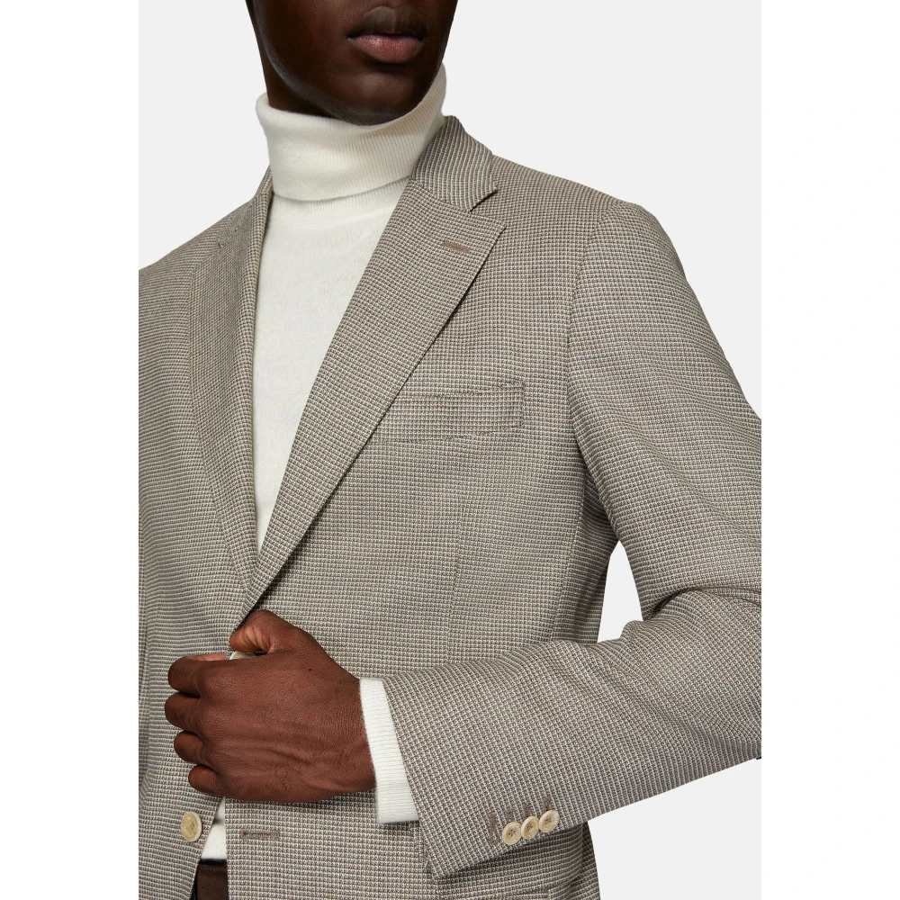 Boggi Milano Stretch Wool Jas Gray Heren