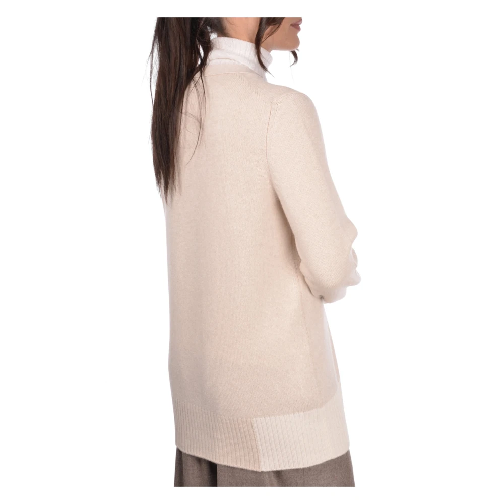 Gran Sasso Stijlvolle Cardigan voor Mannen Beige Dames