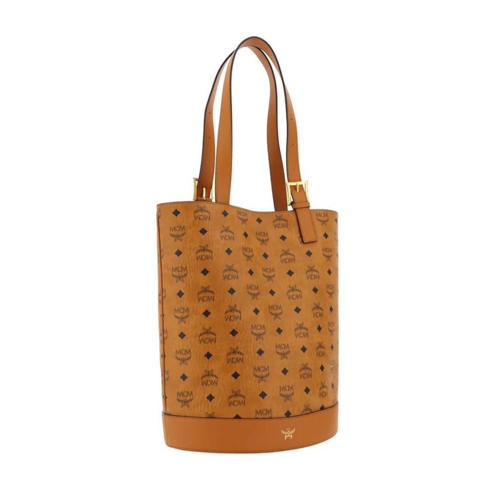 MCM Tote Bucket Tas met Verstelbare Band Brown Dames