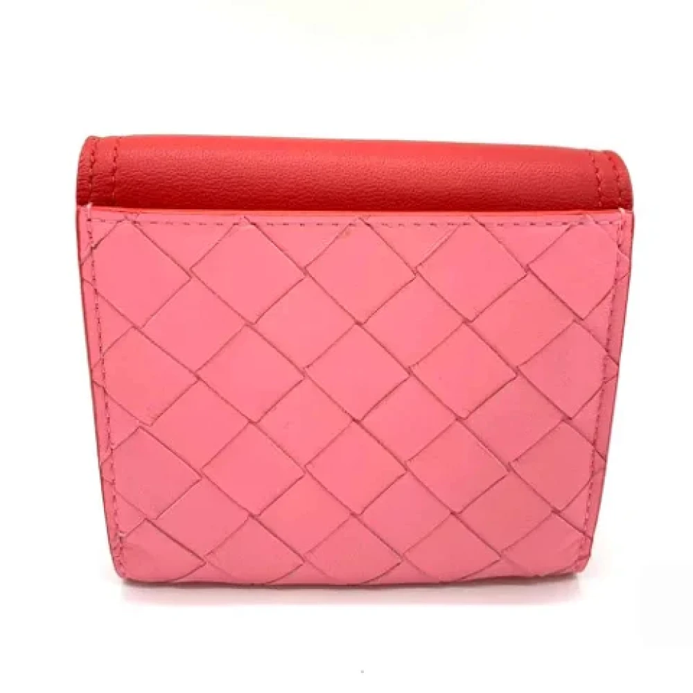 Bottega Veneta Vintage Pre-owned Leather wallets Red Dames