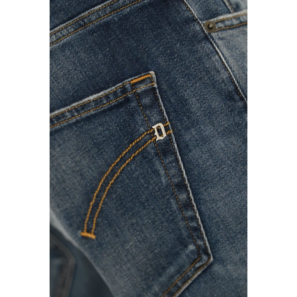 Dondup Blauwe Denim 5-Pocket Lage Taille Jeans Blue Heren