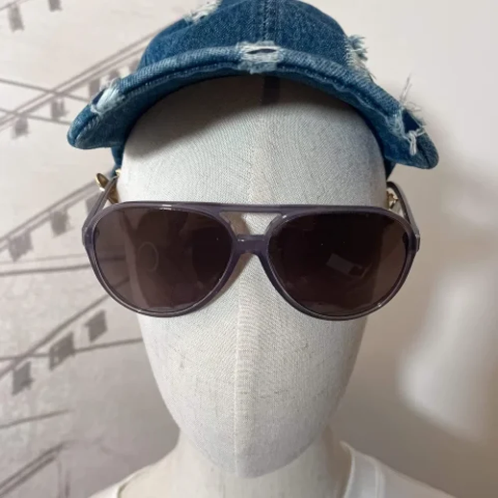 Chanel Vintage Pre-owned Plastic sunglasses Purple Dames