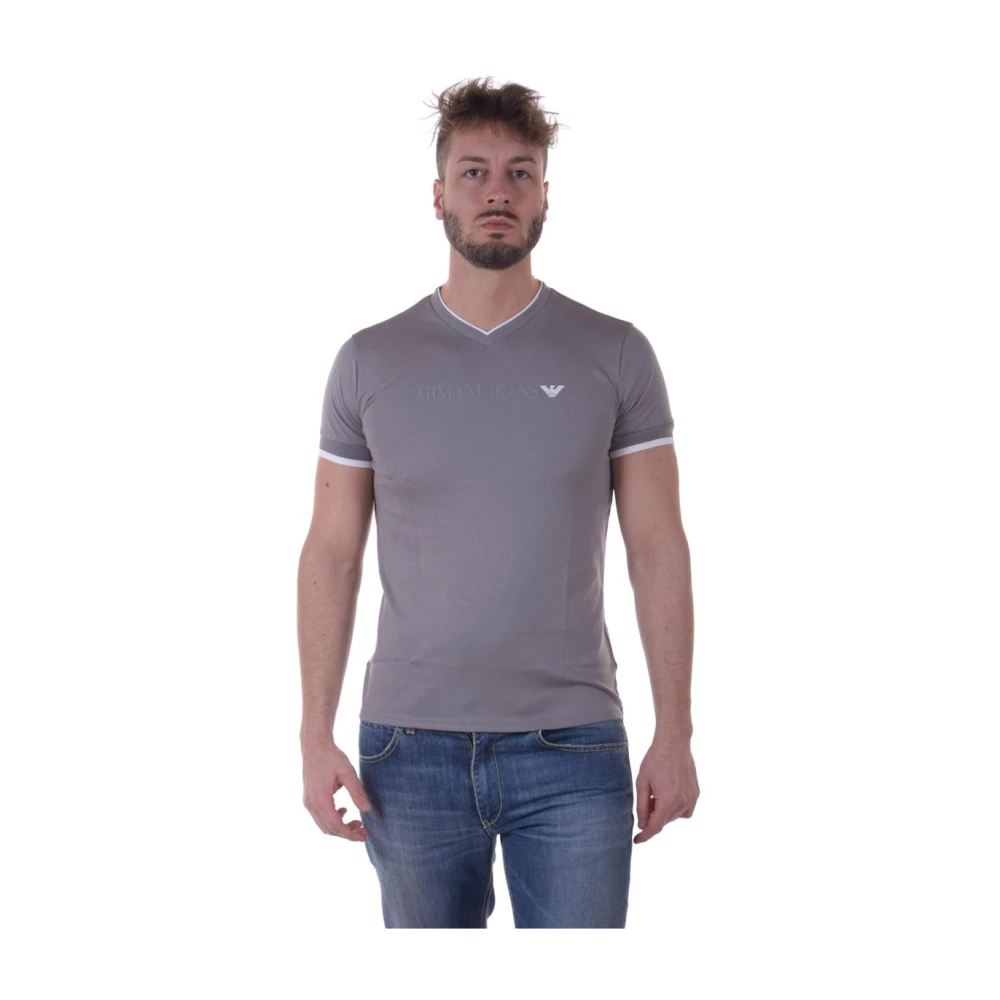 Armani Jeans Men's Gray T-Shirt Sweatshirt