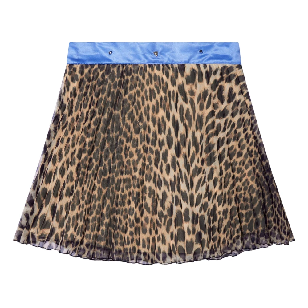 Roberto Cavalli Girls Beige Kids Skirts, 8 Y, Pleated Skirt