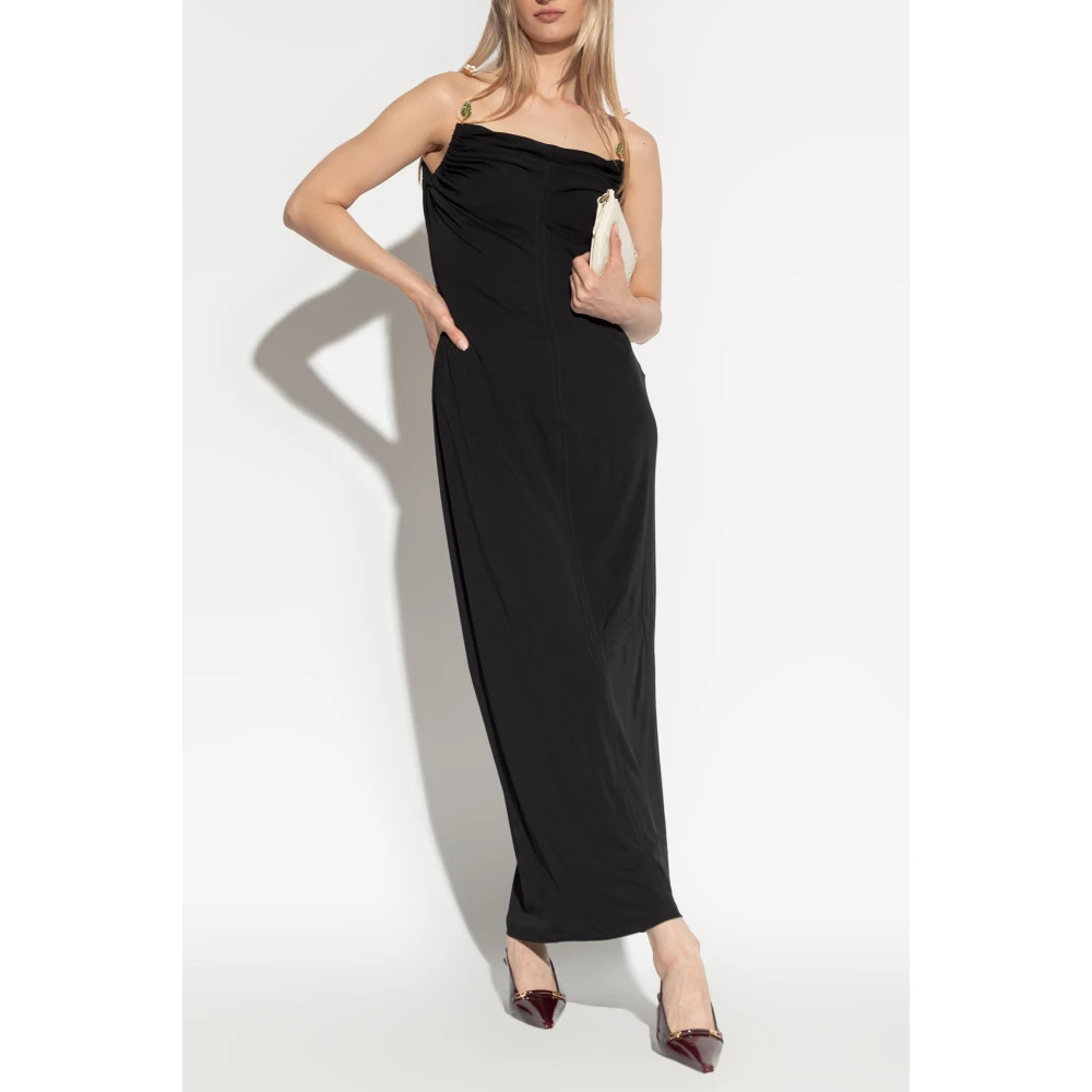 Bottega Veneta Jurk met verstevigde bandjes Black Dames