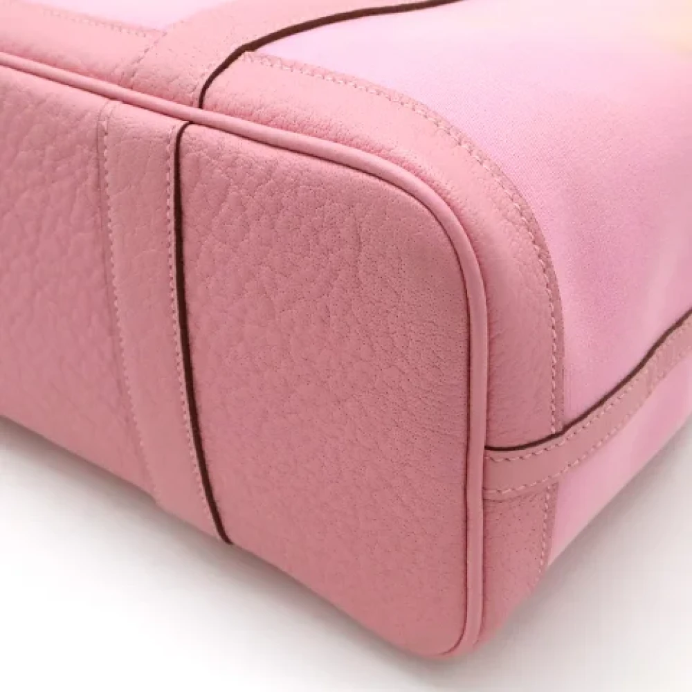 Hermès Vintage Pre-owned Canvas handbags Pink Dames