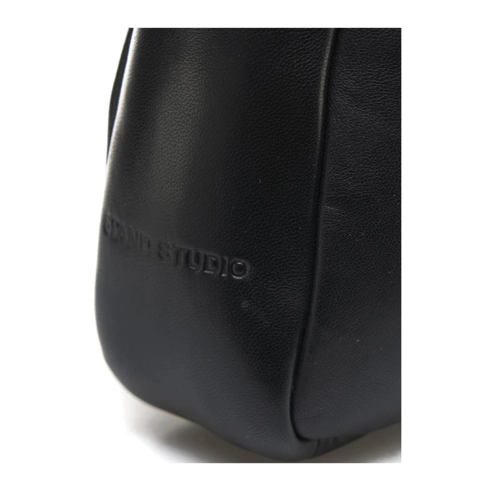 Stand Studio Zwarte leren handtas 'Dakota' Black Dames
