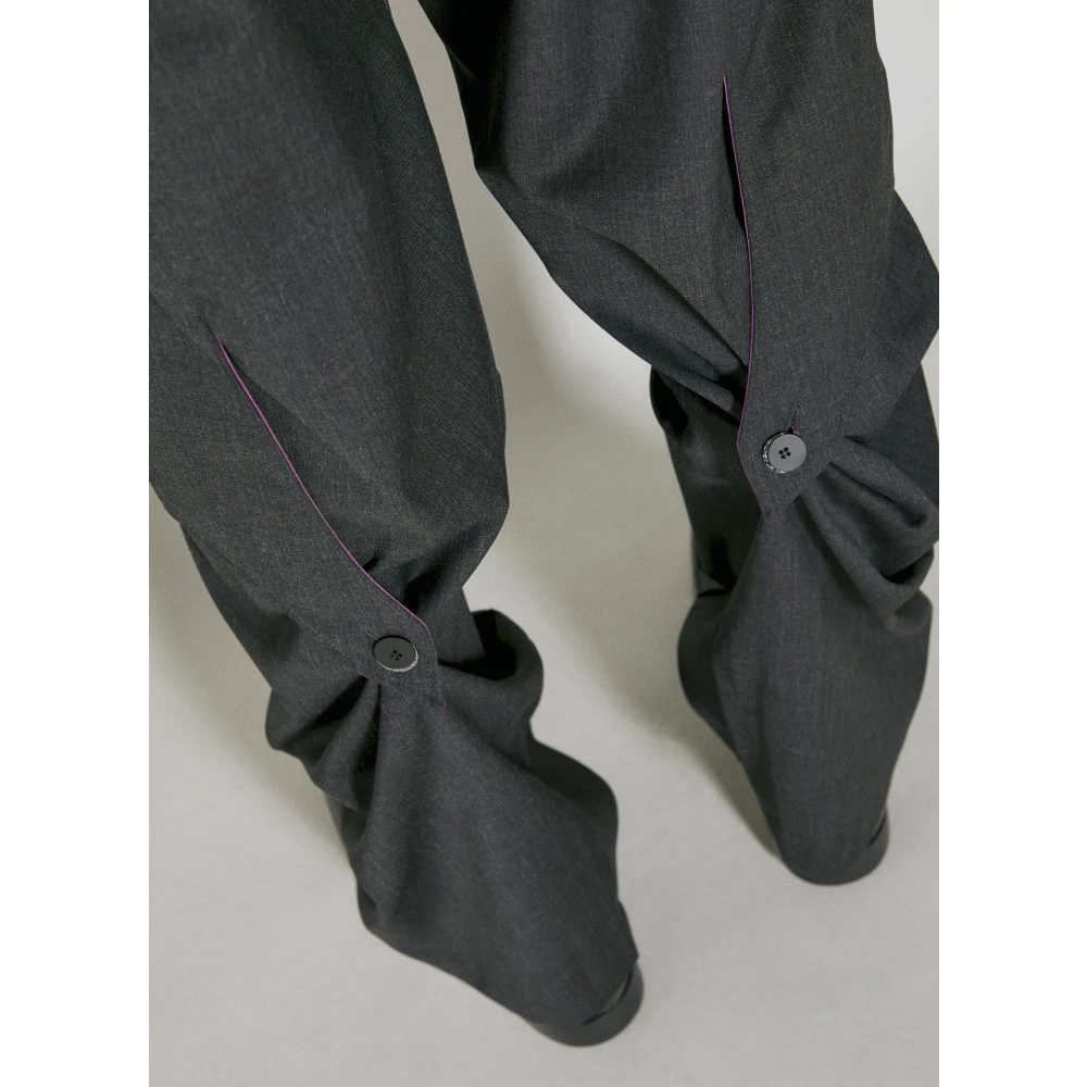 Kiko Kostadinov Op maat gemaakte broek met meerdere zakken Gray Heren