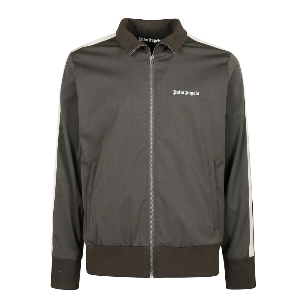 Palm Angels Sportieve Track Top Jas Brown Heren