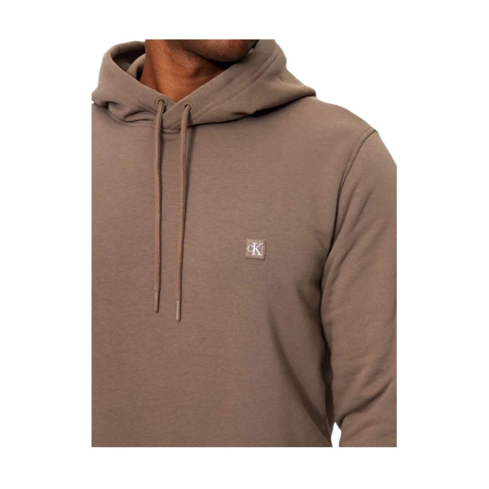 Calvin Klein Jeans Hoodie Sweatshirt Beige Heren