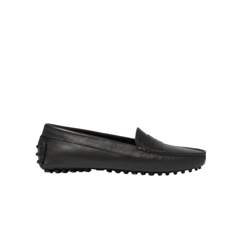 Scarosso Ashley Loafers - Handgjorda Italienska Läderskor Black, Dam