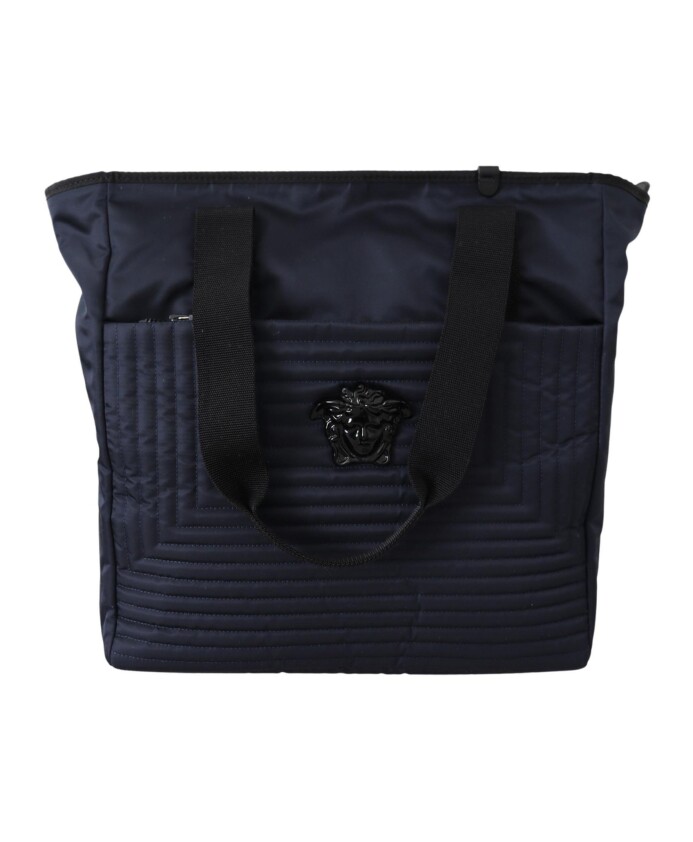 sac-fourre-tout-en-nylon-bleu-avec-cuir