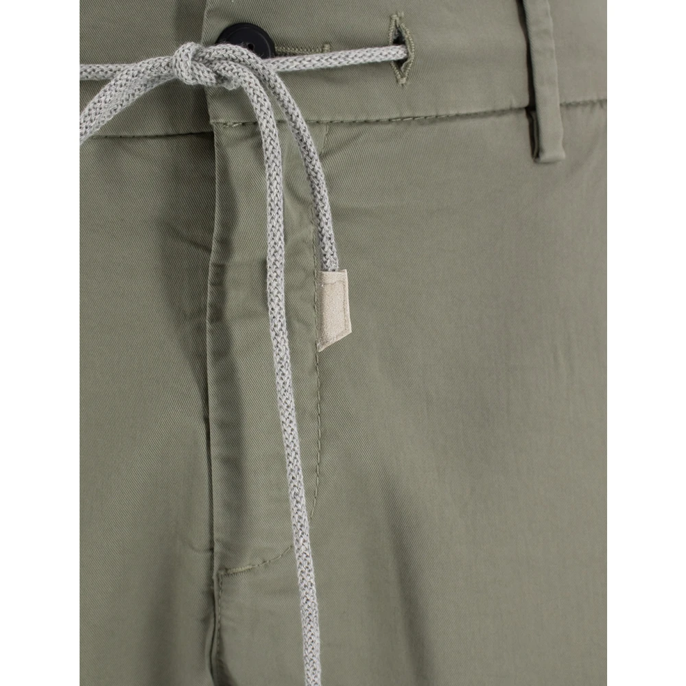 Eleventy Slim Fit Jogger Broek met Koord Green Heren