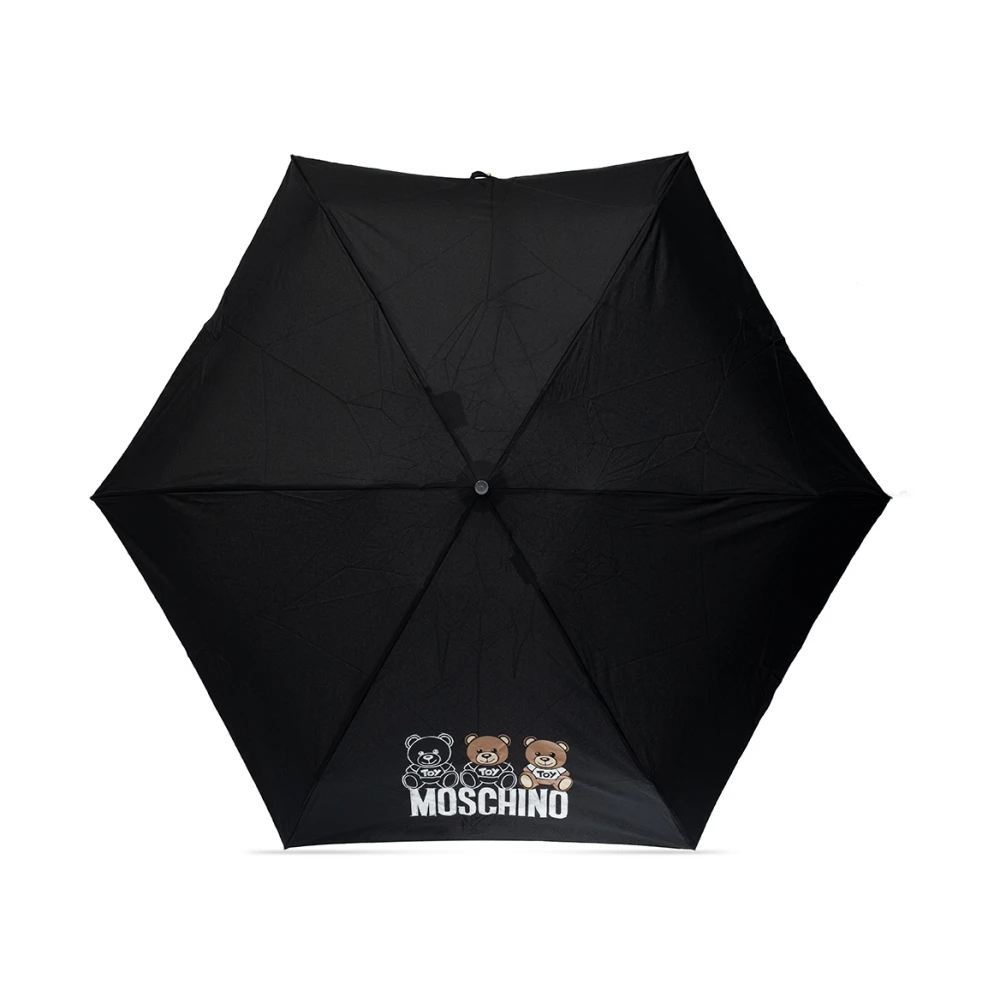 Moschino Paraplu met logo Black Unisex