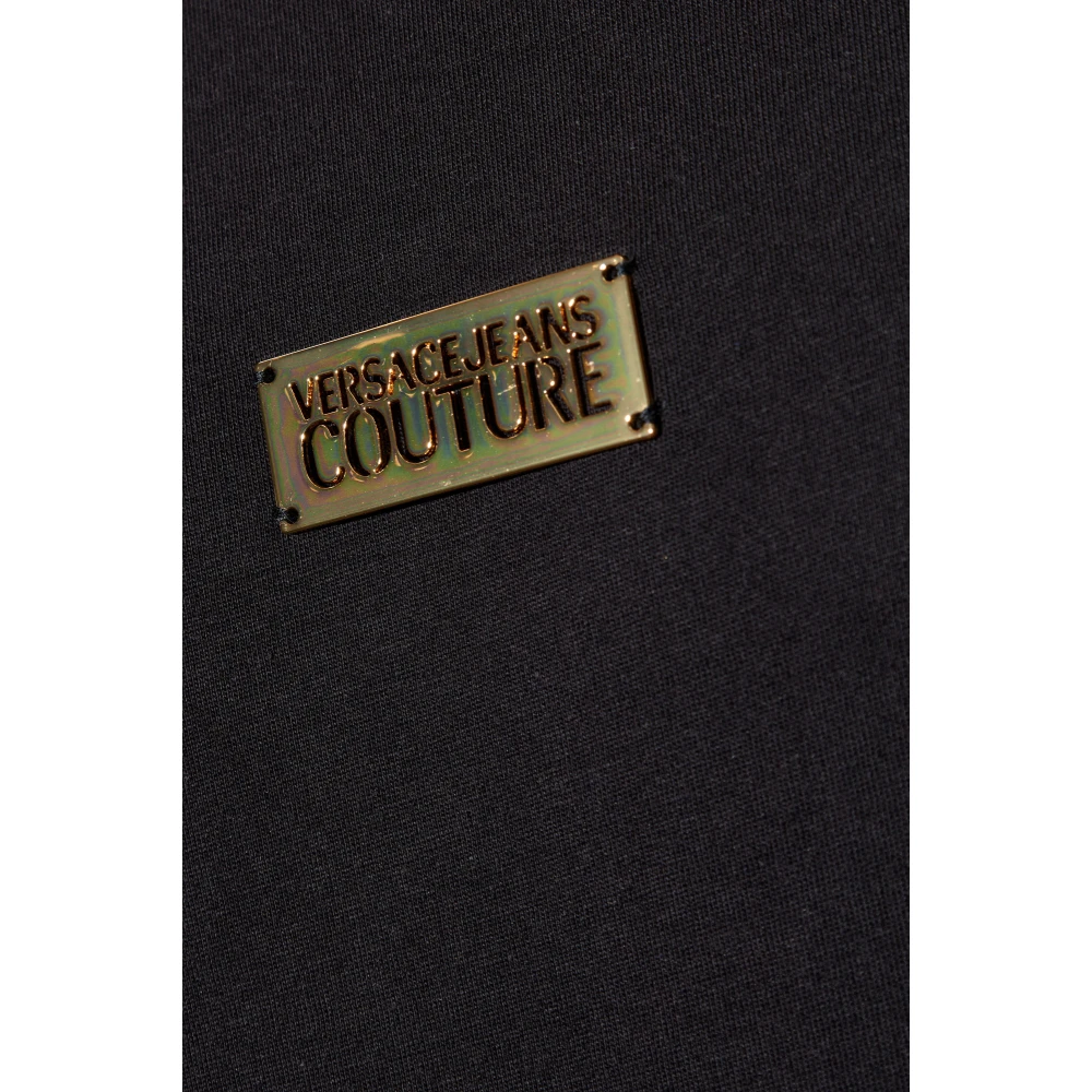 Versace Jeans Couture T-shirt met logo Black Heren