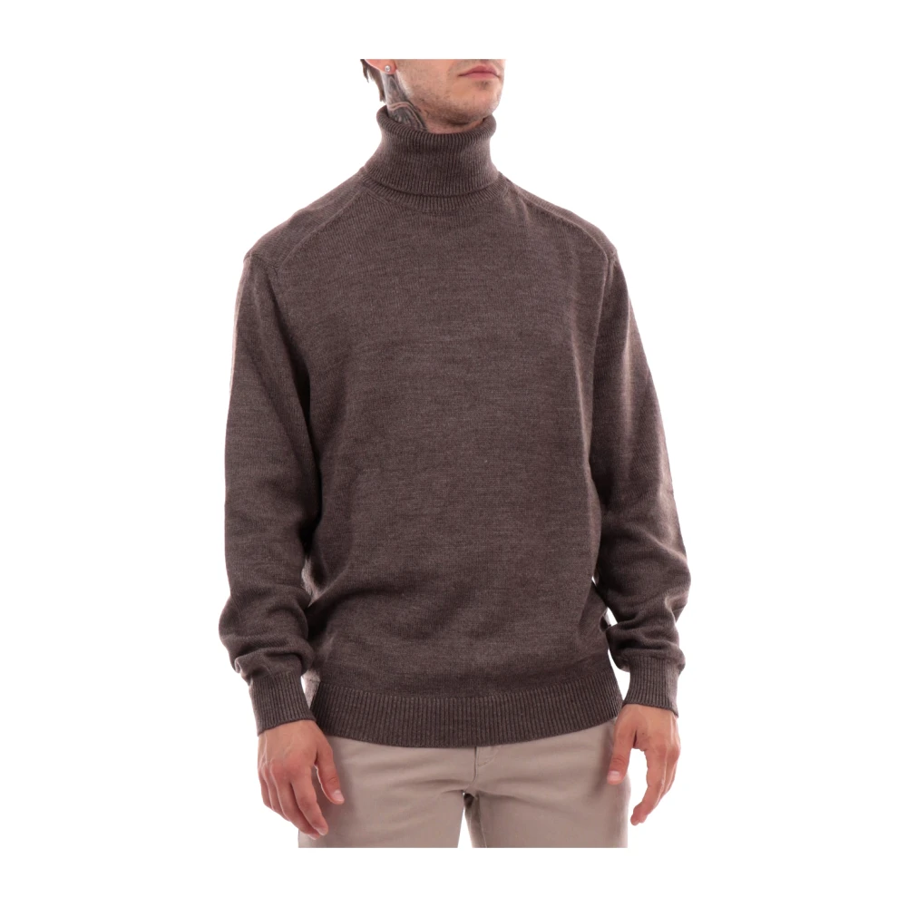 Armani Exchange Bruine Turtleneck Sweater Brown Heren