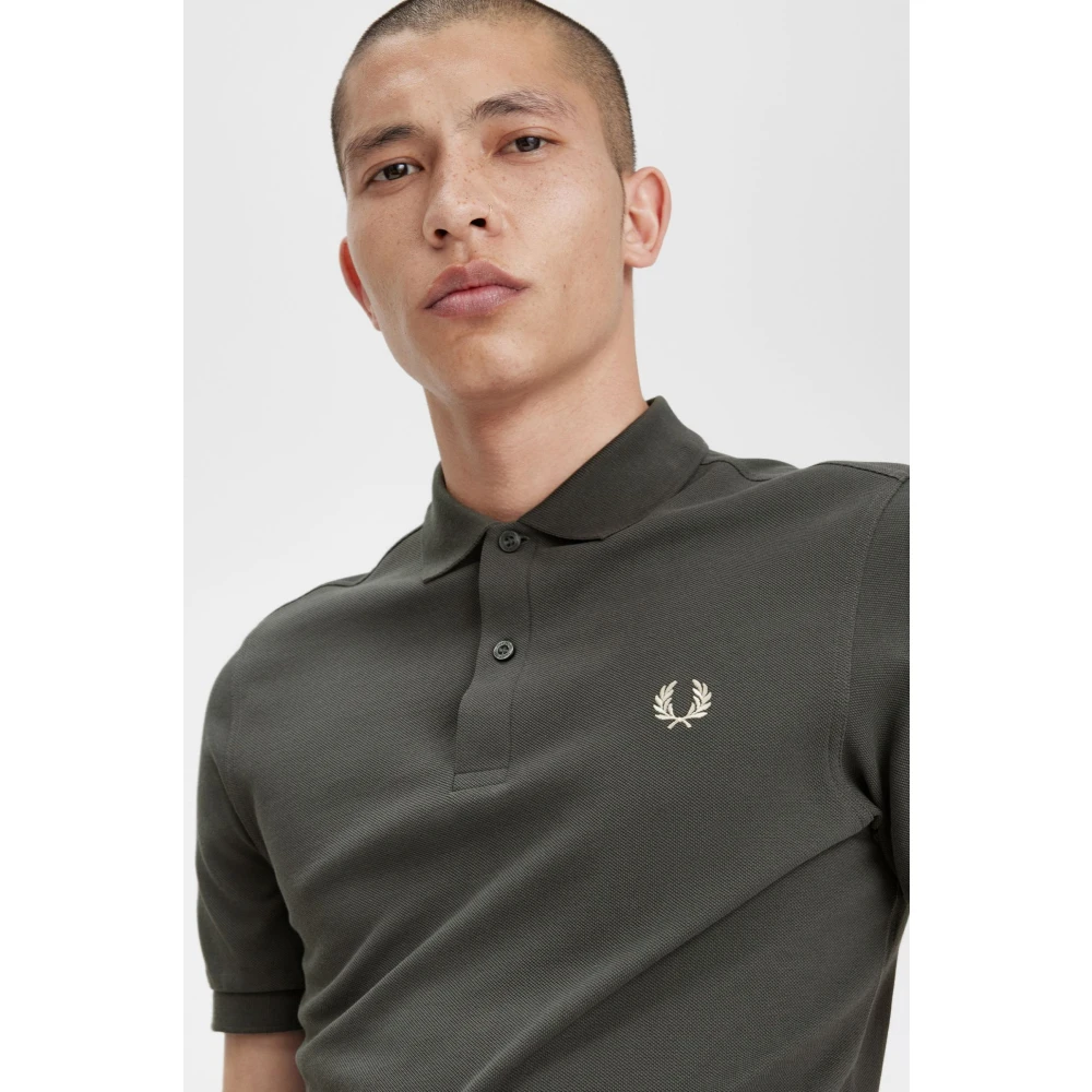 Fred Perry Slim Fit Plain Polo Field Green Heren