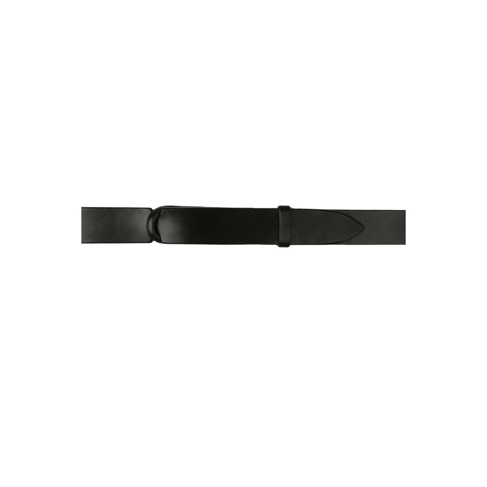 Orciani Blauwe leren riem met schuifring Blue Heren