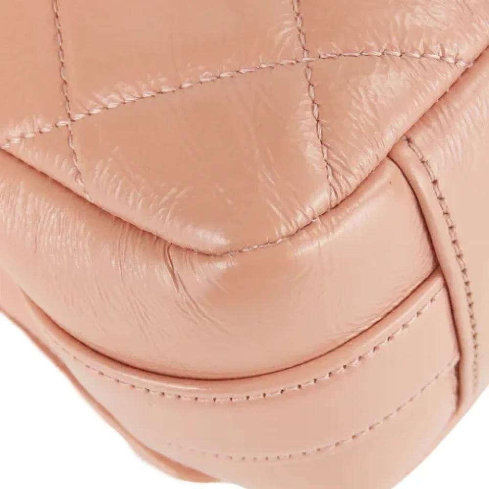 Chanel Vintage Pre-owned Leather chanel-bags Beige Dames