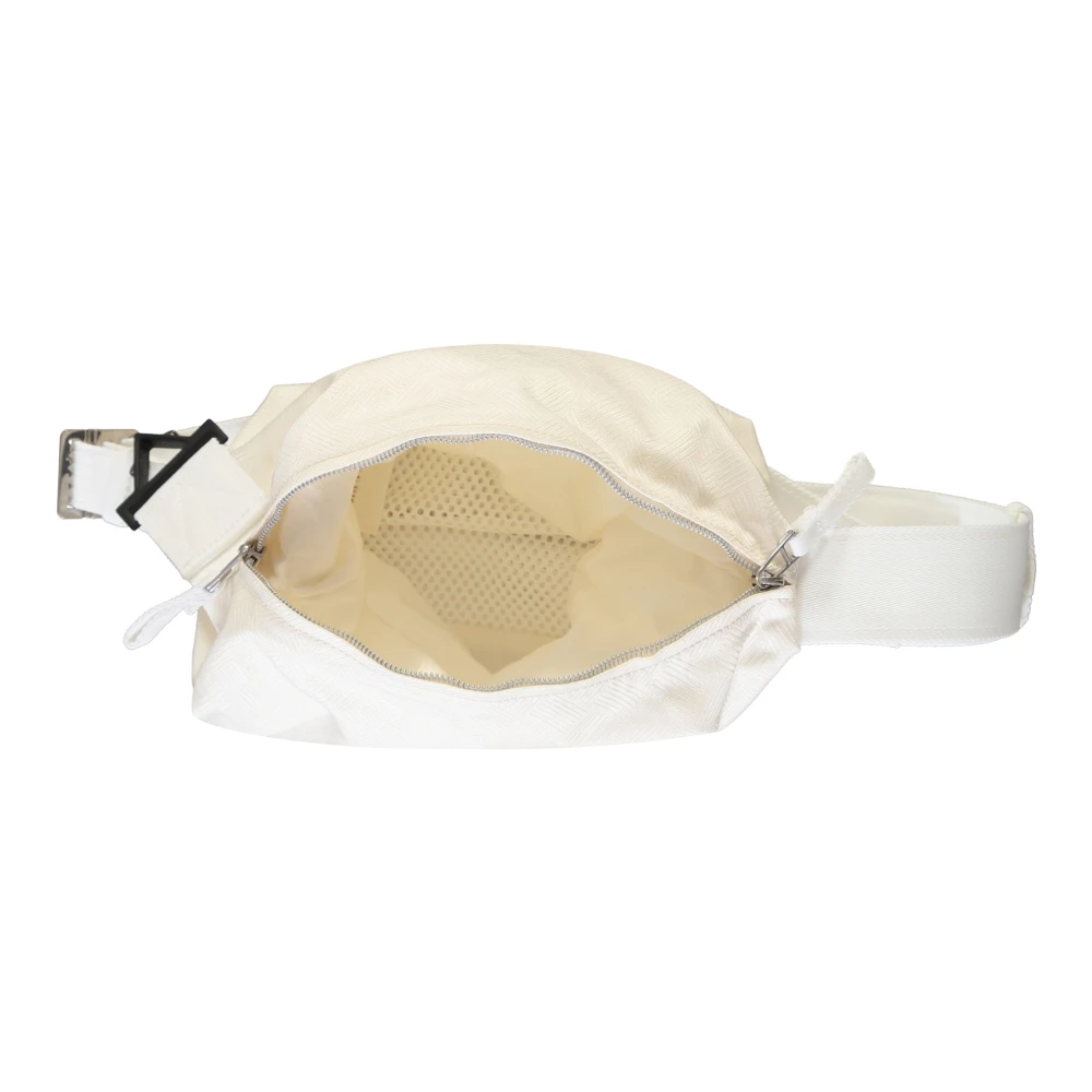 Bottega Veneta Mesh Messenger Tas White Heren