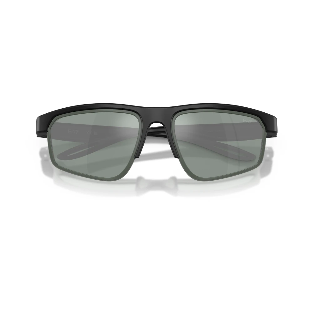 EA7 Man Sunglass Q74003 - Frame color: Matte Black, Lens color: Petrol Green Mirror Silver - Image 3