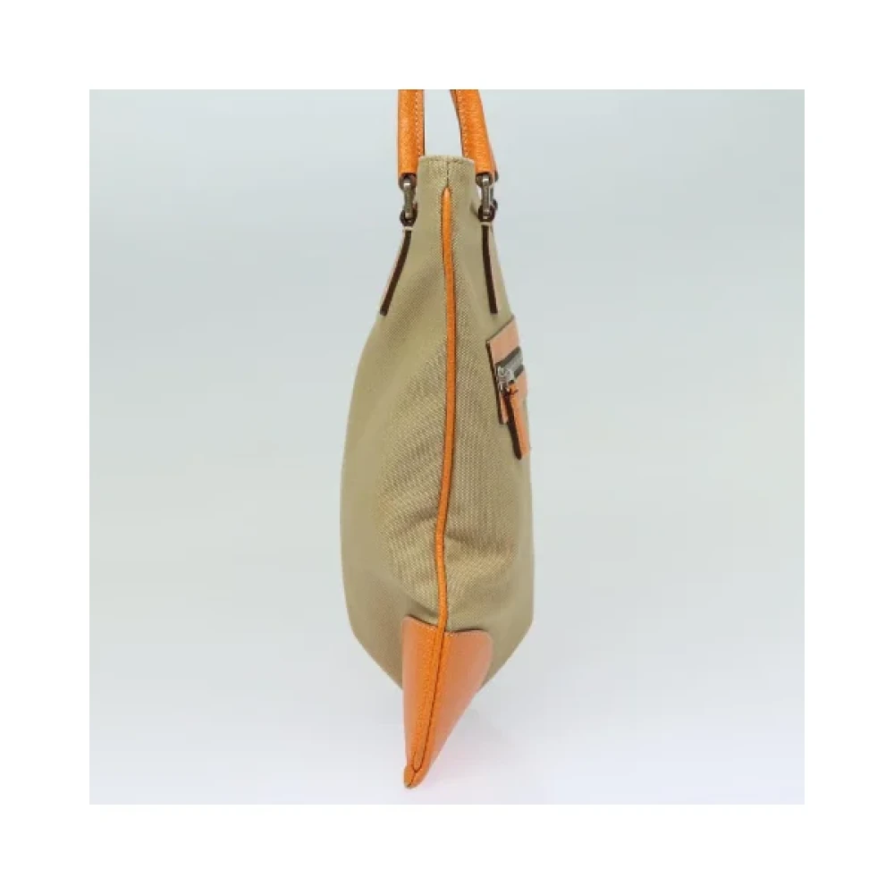 Prada Vintage Pre-owned Canvas prada-bags Orange Dames
