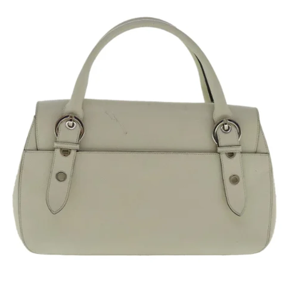 Salvatore Ferragamo Pre-owned Leather handbags White Dames