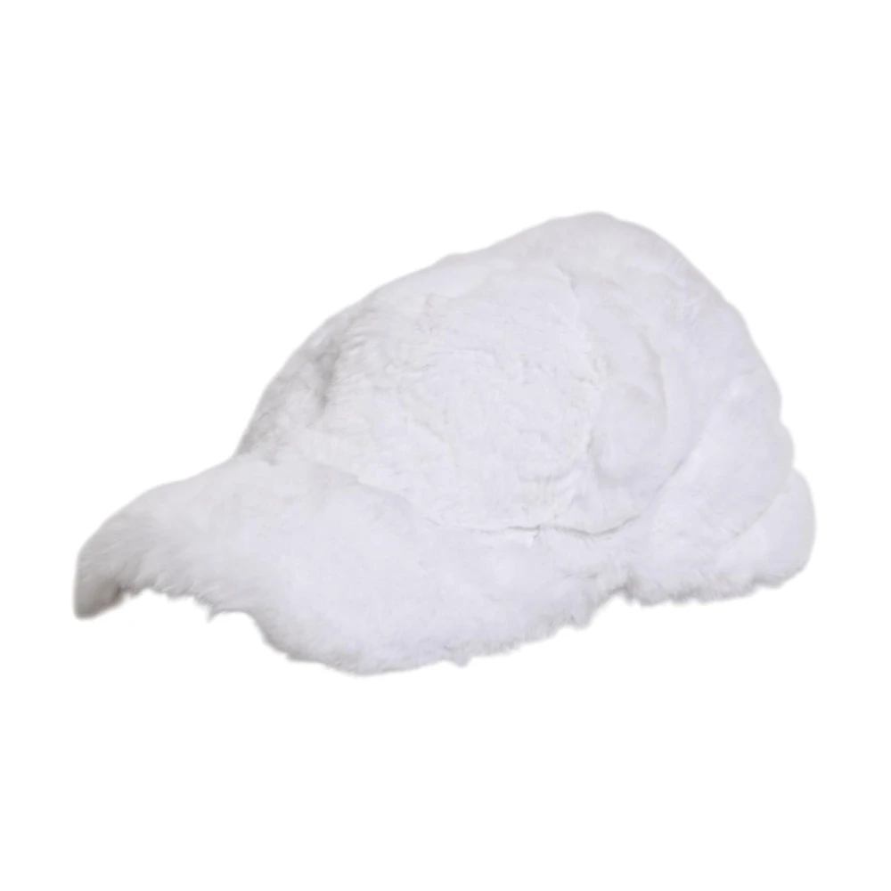Dolce & Gabbana Men's White Modacrylic Rapper Baseball Capello Hat